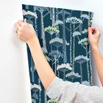 A-Street Prints Unify wallpaper, color Indigo, SKU 4146-27208