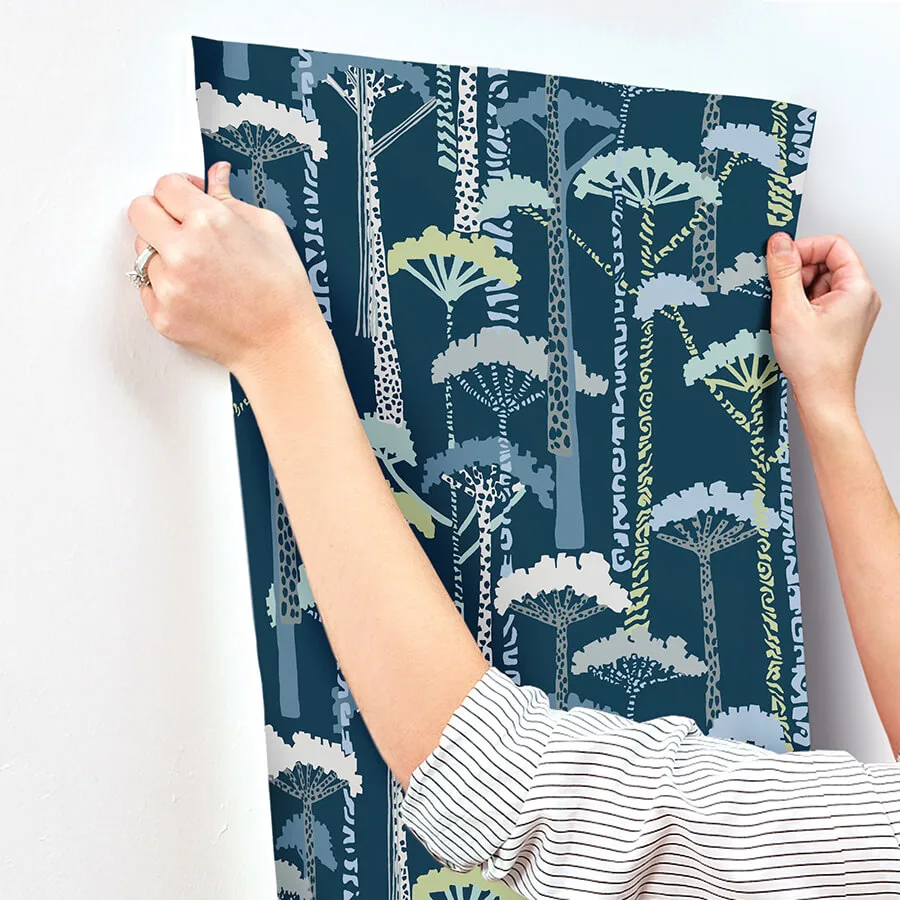 A-Street Prints Unify wallpaper, color Indigo, SKU 4146-27208