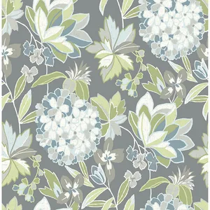 A-Street Prints Valdivian wallpaper, color Aqua, SKU 4146-27227