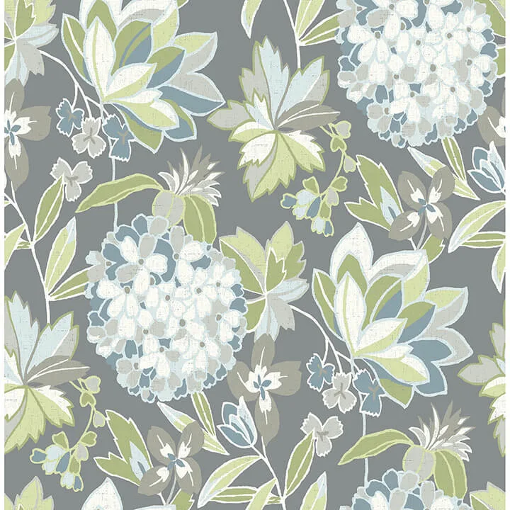 A-Street Prints Valdivian wallpaper, color Aqua, SKU 4146-27227