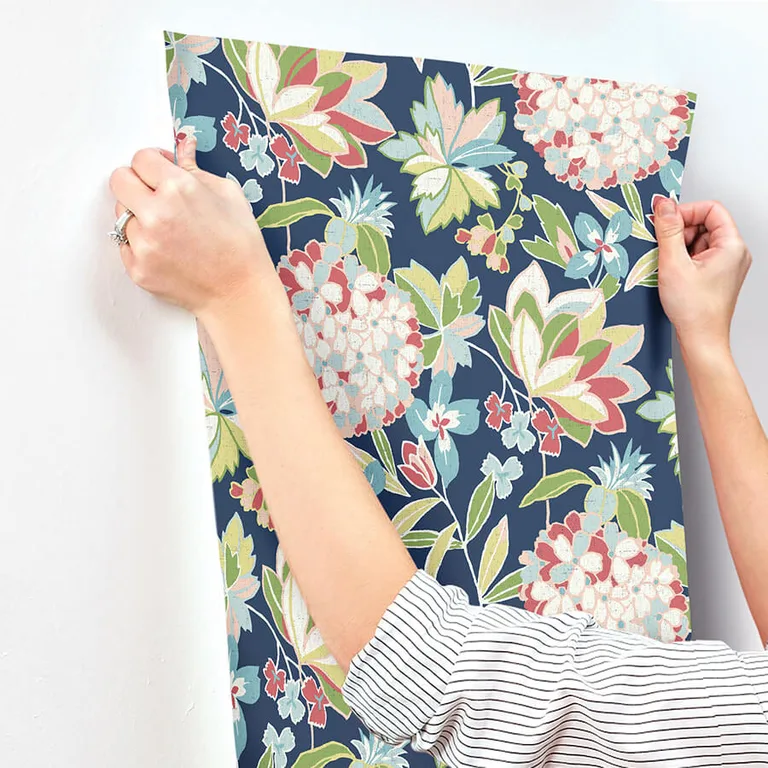 A-Street Prints Valdivian wallpaper, color Fuchsia, SKU 4146-27224