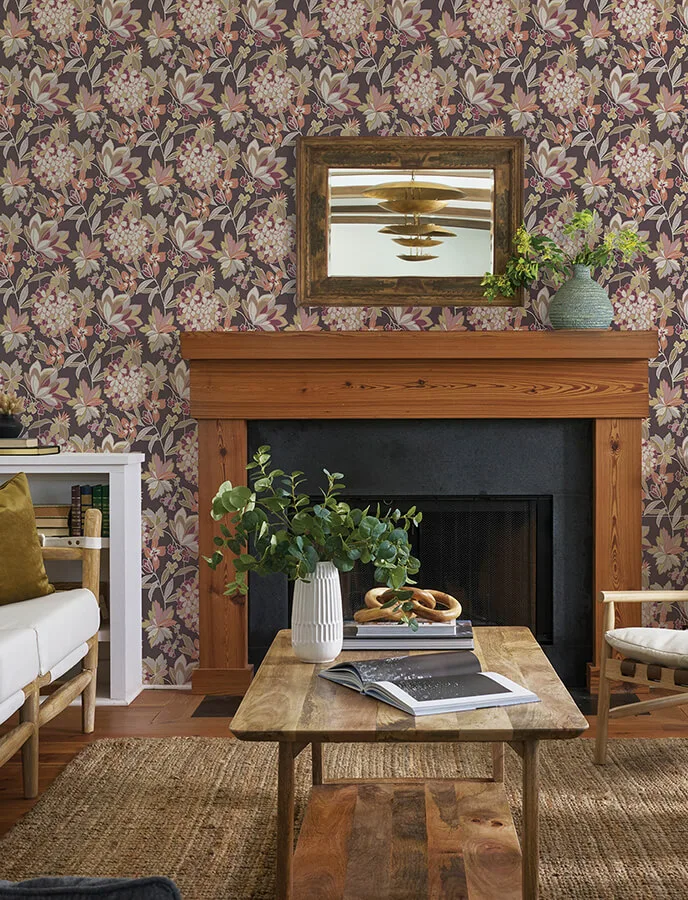 A-Street Prints Valdivian wallpaper, color Honey, SKU 4146-27225