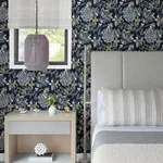 A-Street Prints Valdivian - Indigo Wallpaper | Buy Online A-Street Prints Valdivian wallpaper, color Indigo, SKU 4146-27228