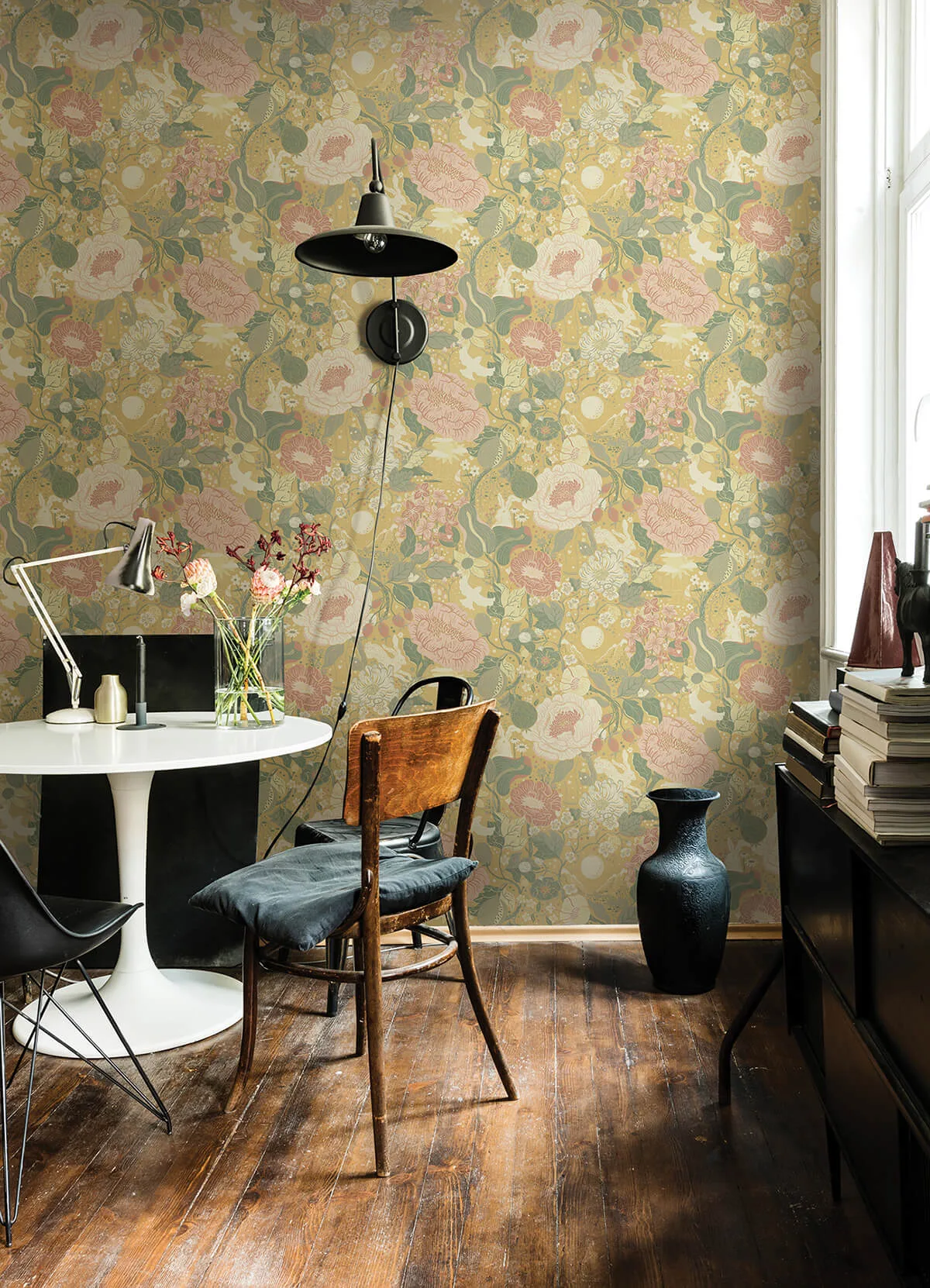 A-Street Prints Växa - Butter Wallpaper | Buy Online A-Street Prints Växa wallpaper, color Butter, SKU 4111-63014