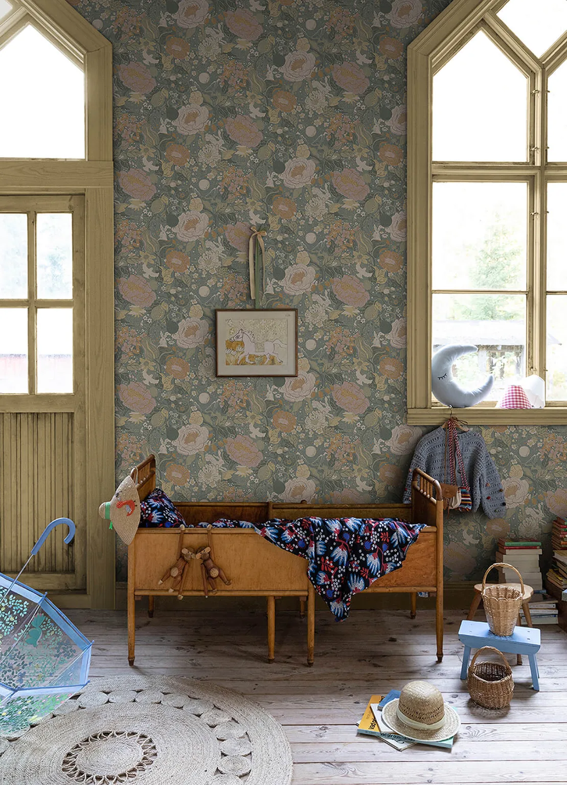 A-Street Prints Växa wallpaper, color Slate, SKU 4111-63016