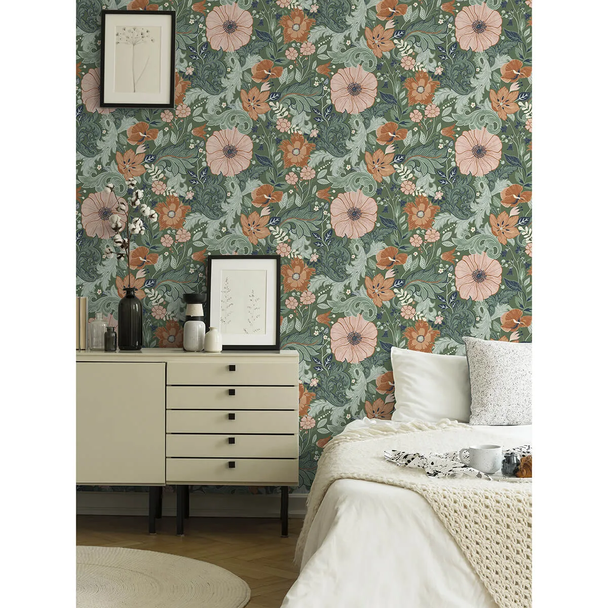 A-Street Prints Victoria - Green Wallpaper | Buy Online A-Street Prints Victoria wallpaper, color Green, SKU 2999-13109