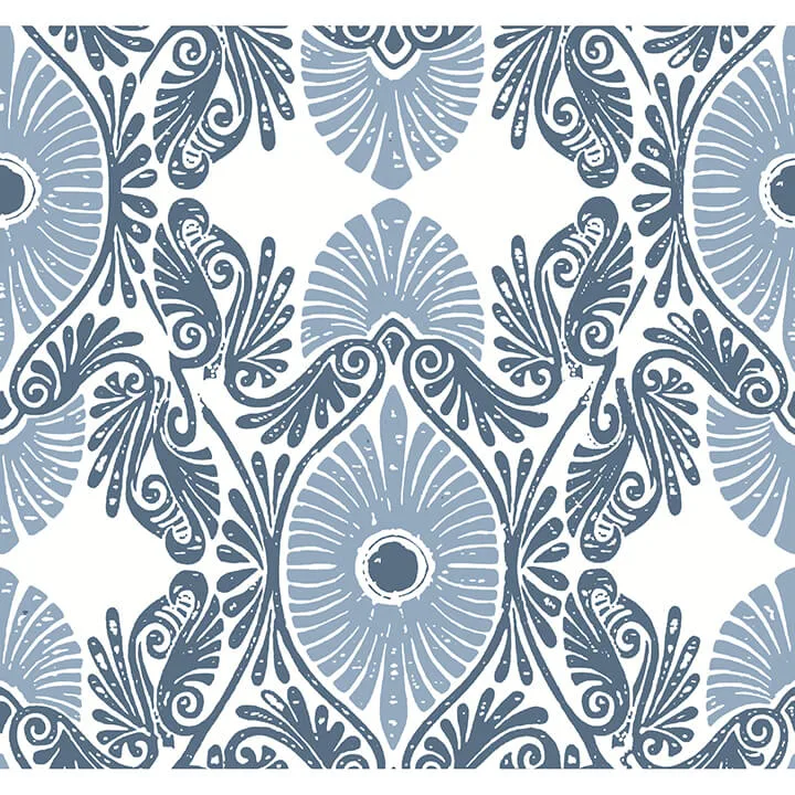 A-Street Prints Villa wallpaper, color Blue, SKU 4122-72401