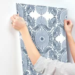 A-Street Prints Villa - Blue Wallpaper | Buy Online A-Street Prints Villa wallpaper, color Blue, SKU 4122-72401
