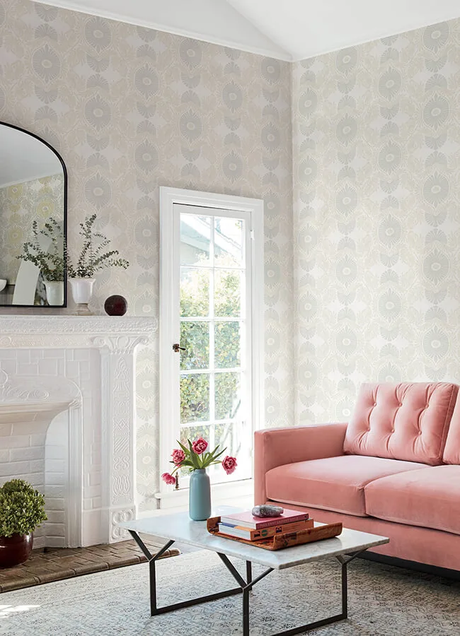 A-Street Prints Villa wallpaper, color Bone, SKU 4122-72402