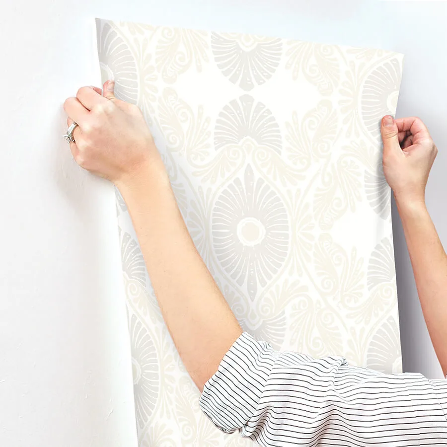 A-Street Prints Villa wallpaper, color Bone, SKU 4122-72402