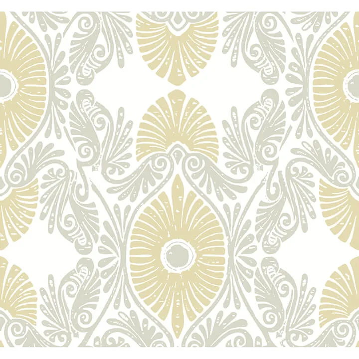 A-Street Prints Villa wallpaper, color Light Yellow, SKU 4122-72400