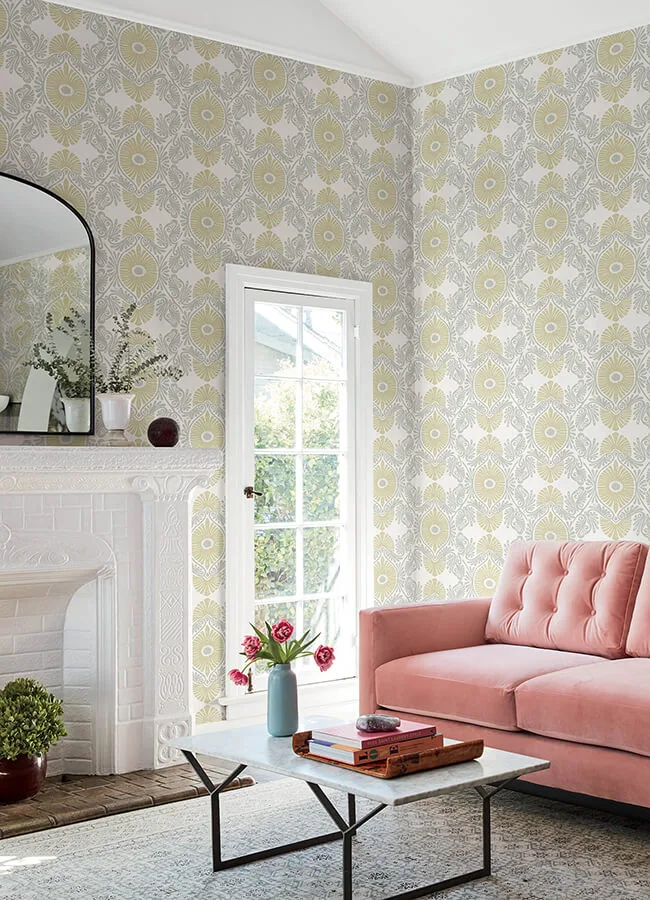 A-Street Prints Villa - Light Yellow Wallpaper | Buy Online A-Street Prints Villa wallpaper, color Light Yellow, SKU 4122-72400
