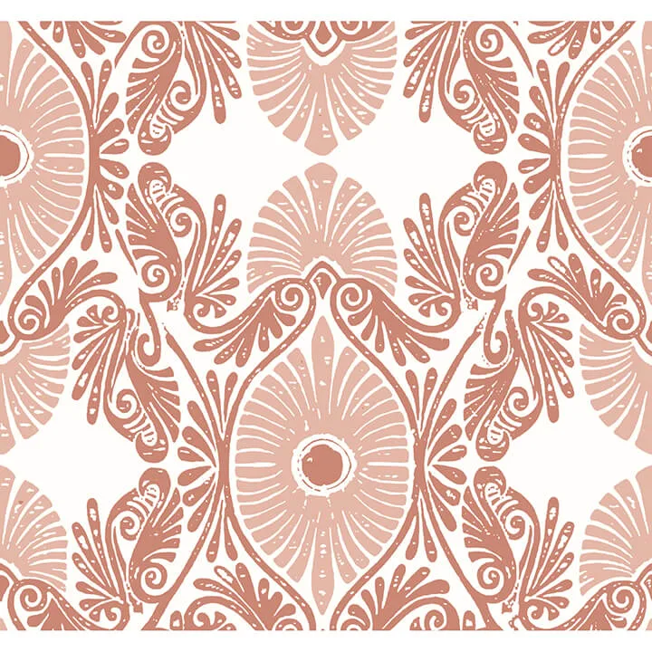 A-Street Prints Villa wallpaper, color Raspberry, SKU 4122-72403