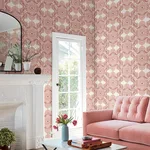 A-Street Prints Villa wallpaper, color Raspberry, SKU 4122-72403