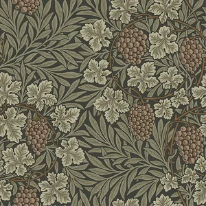 A-Street Prints Vine wallpaper, color Dark Green, SKU 4153-82020