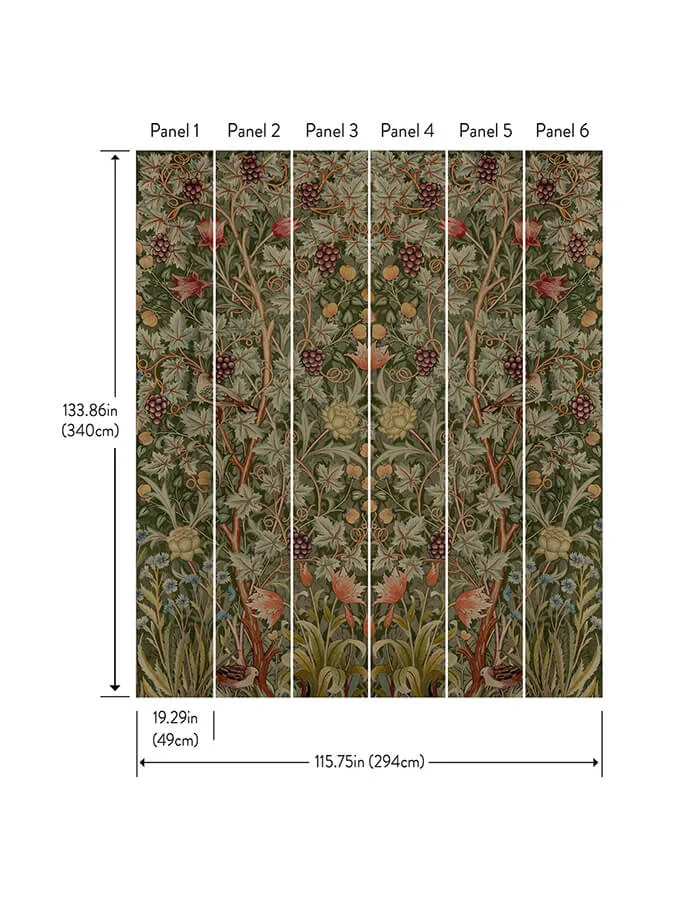 A-Street Prints Vine Embroidery wallpaper, color Dark Green, SKU 4171-HT84003