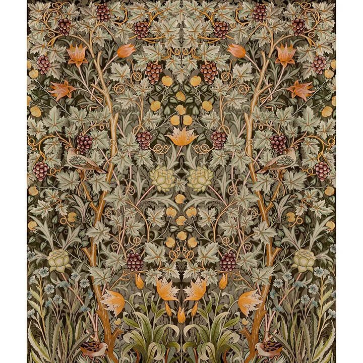 A-Street Prints Vine Embroidery wallpaper, color Green, SKU 4171-HT84004