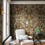 A-Street Prints Vine Embroidery wallpaper, color Green, SKU 4171-HT84004