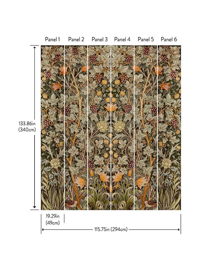 A-Street Prints Vine Embroidery wallpaper, color Green, SKU 4171-HT84004