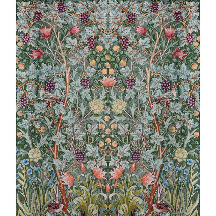 A-Street Prints Vine Embroidery wallpaper, color Sea Green, SKU 4171-HT84001