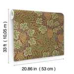 A-Street Prints Vine - Ruby Wallpaper | Buy Online A-Street Prints Vine wallpaper, color Ruby, SKU 4153-82018