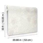 A-Street Prints Vine wallpaper, color White, SKU 4153-82016