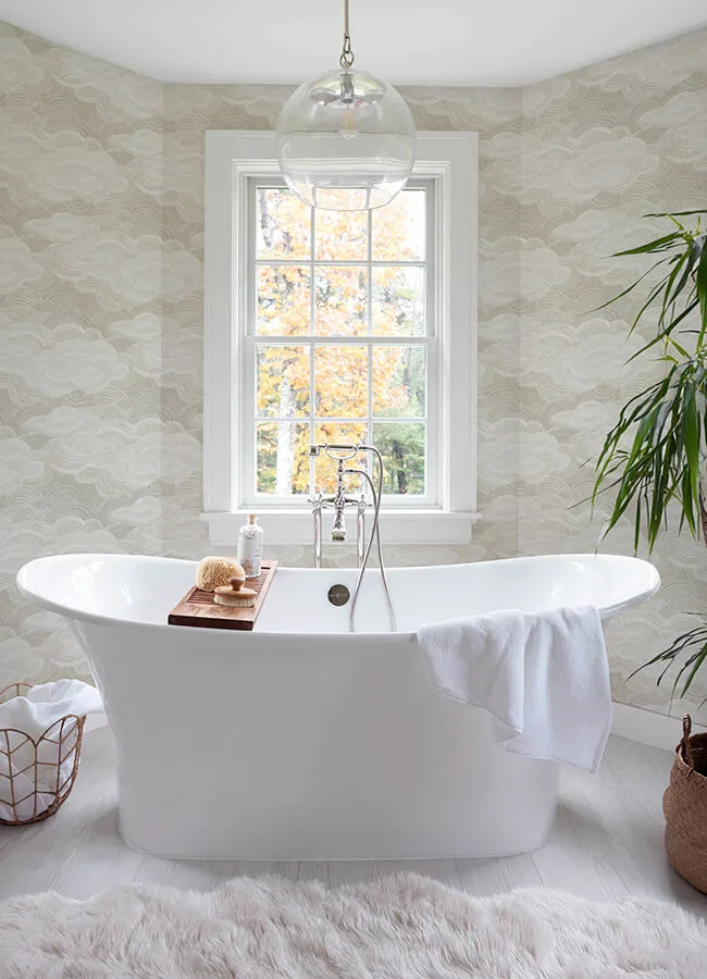 A-Street Prints Vision wallpaper, color Pearl, SKU 4122-72405