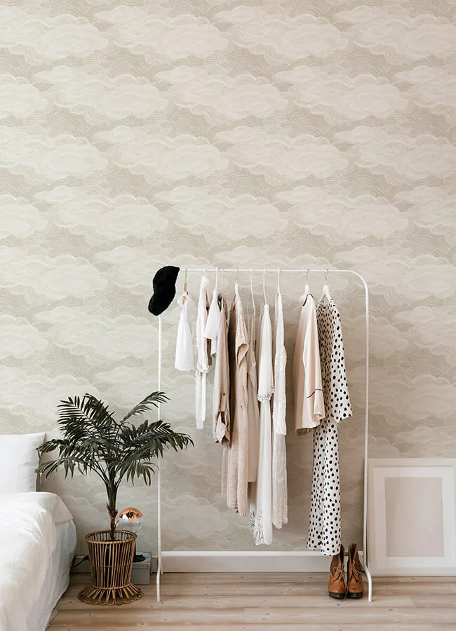 A-Street Prints Vision wallpaper, color Pearl, SKU 4122-72405