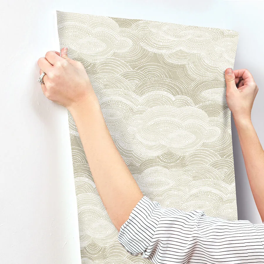 A-Street Prints Vision wallpaper, color Pearl, SKU 4122-72405