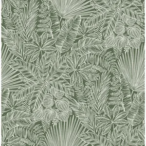 A-Street Prints Vita wallpaper, color Green, SKU 4120-26804
