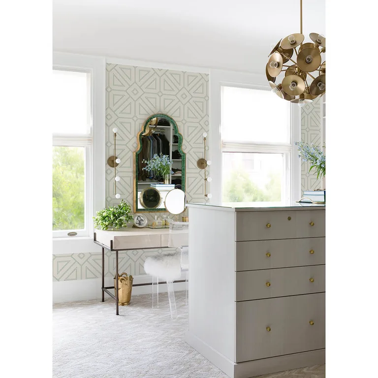 A-Street Prints Voltaire wallpaper, color Green, SKU 2973-87373