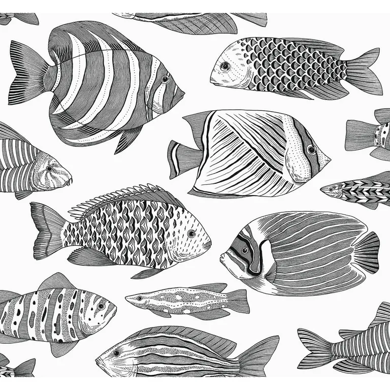 A-Street Prints Wailea wallpaper, color Black, SKU 2927-80200