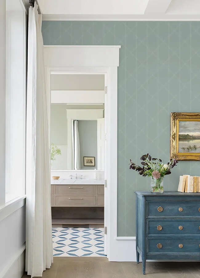 A-Street Prints Walcott wallpaper, color Seafoam, SKU 4074-26606
