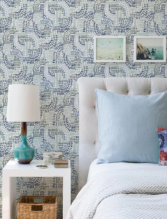 A-Street Prints Wanderer wallpaper, color Blueberry, SKU 4146-27215