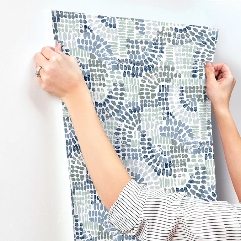 A-Street Prints Wanderer wallpaper, color Blueberry, SKU 4146-27215