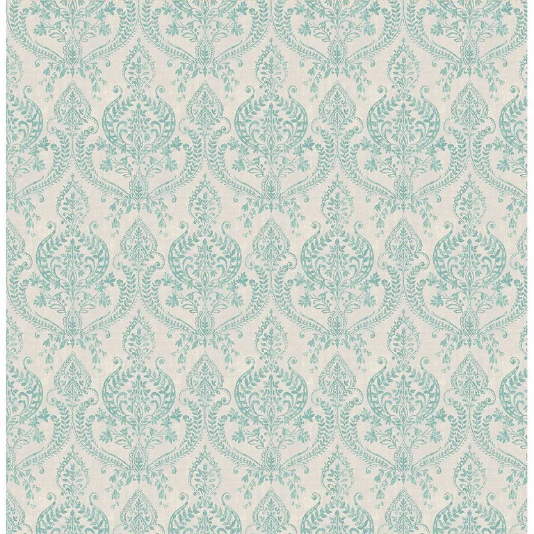 A-Street Prints Waverly wallpaper, color Turquoise, SKU 1014-001819