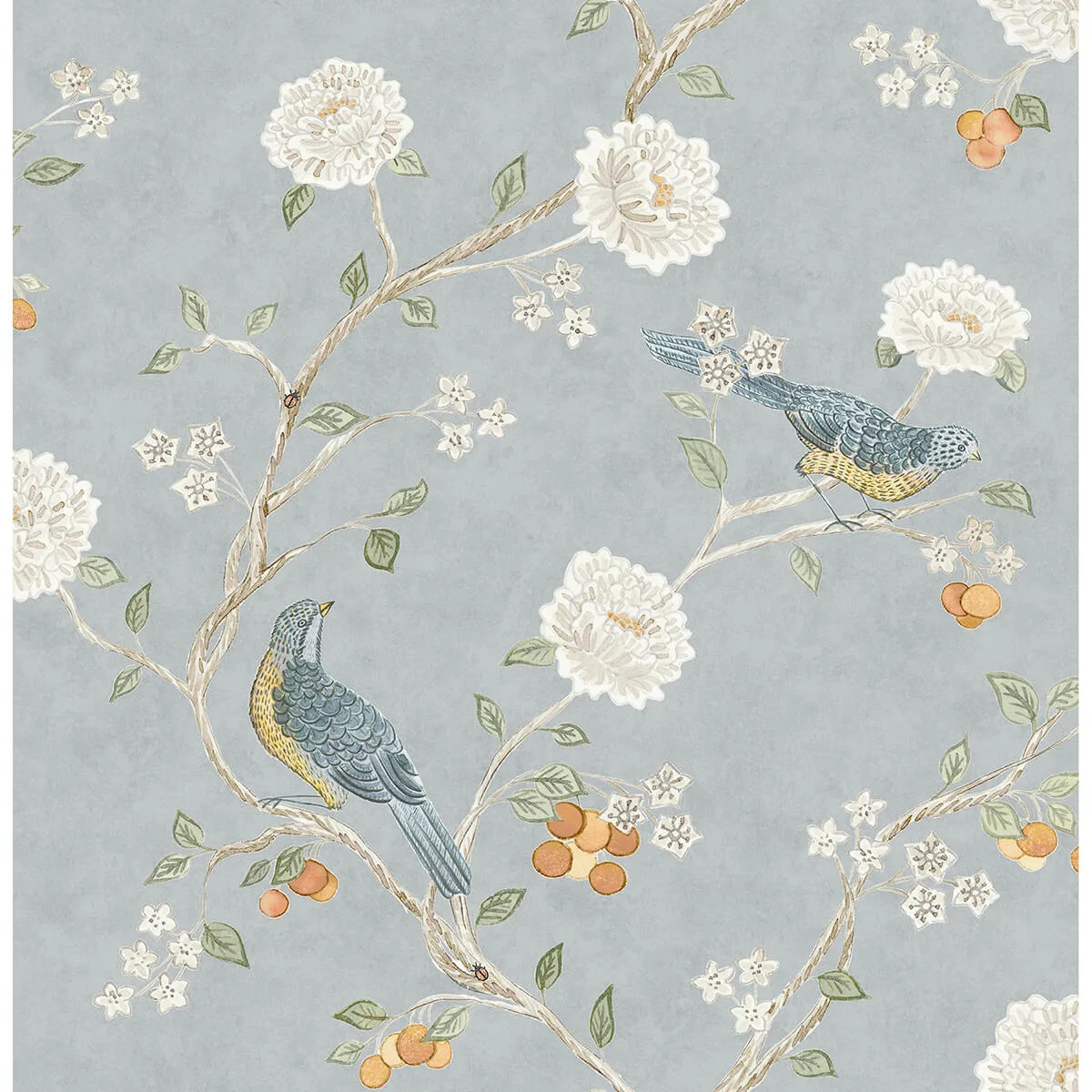 A-Street Prints Wellesley wallpaper, color Blue Heather, SKU AST4362
