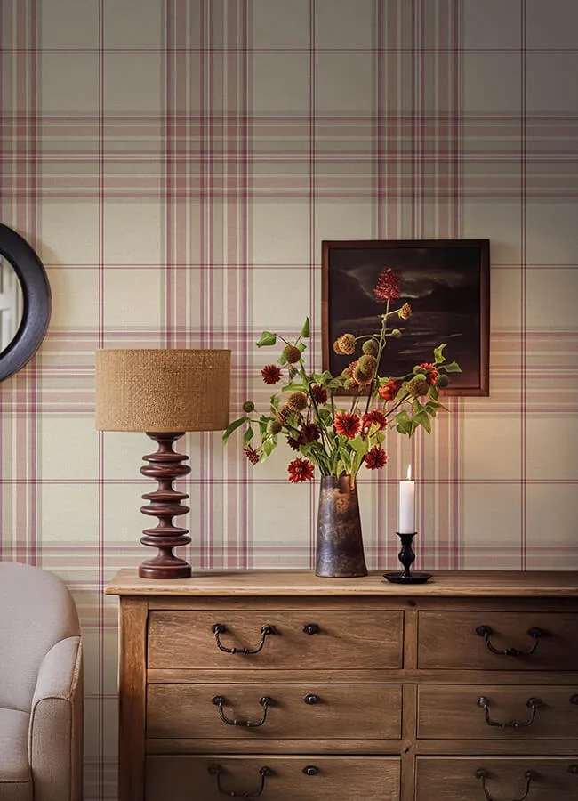 A-Street Prints Westley wallpaper, color Magenta, SKU 4147-27385