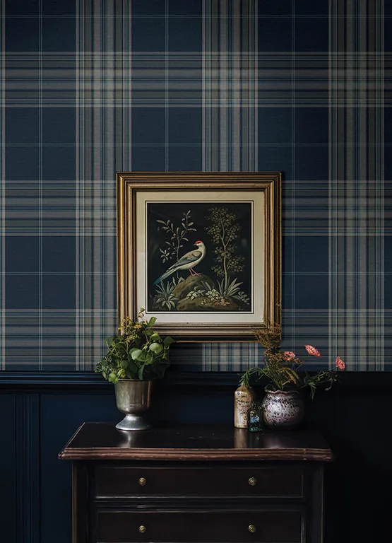 A-Street Prints Westley wallpaper, color Navy, SKU 4147-27386