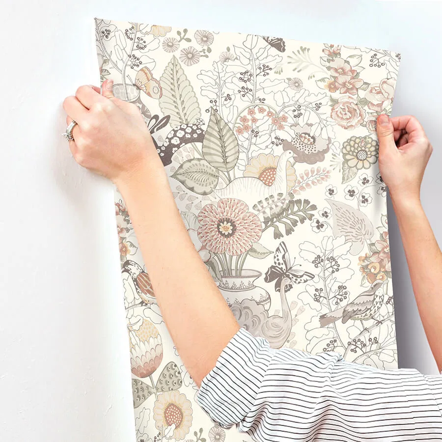 A-Street Prints Whimsy - Coral Wallpaper | Buy Online A-Street Prints Whimsy wallpaper, color Coral, SKU 4135-12807