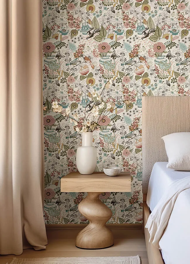 A-Street Prints Whimsy - Pink Wallpaper | Buy Online A-Street Prints Whimsy wallpaper, color Pink, SKU 4135-12802