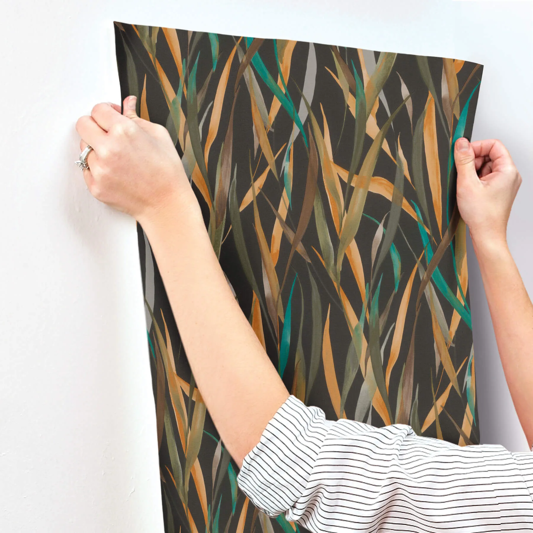 A-Street Prints Willoughby wallpaper, color Black, SKU 4202-330250