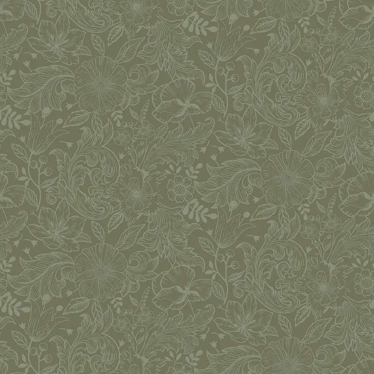 A-Street Prints Wilma wallpaper, color Green, SKU 2999-13129