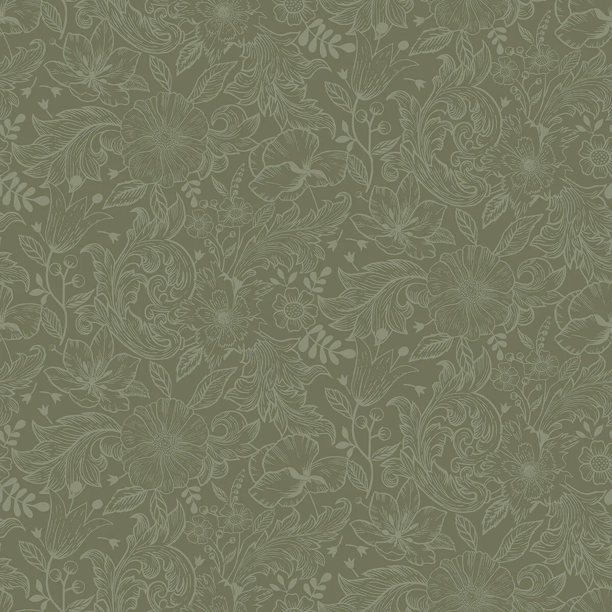 A-Street Prints Wilma wallpaper, color Green, SKU 2999-13129