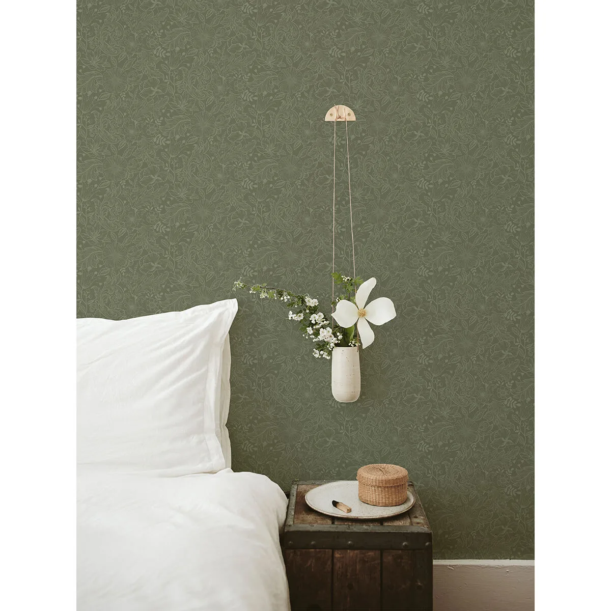 A-Street Prints Wilma wallpaper, color Green, SKU 2999-13129