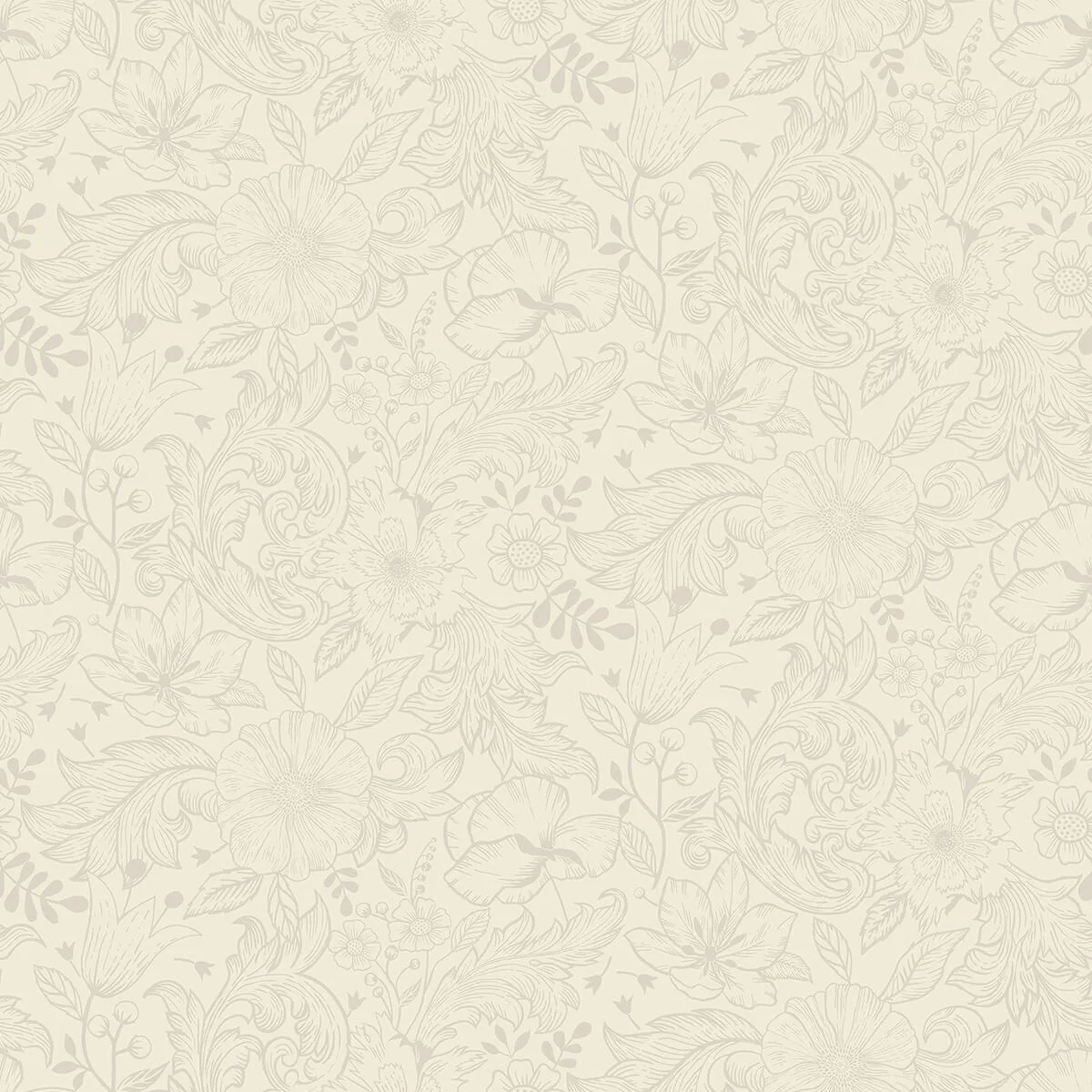 A-Street Prints Wilma wallpaper, color White, SKU 2999-13125