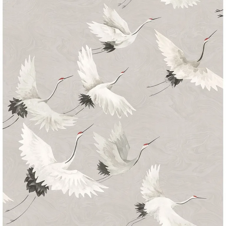 A-Street Prints Windsong wallpaper, color Grey, SKU 2764-24304