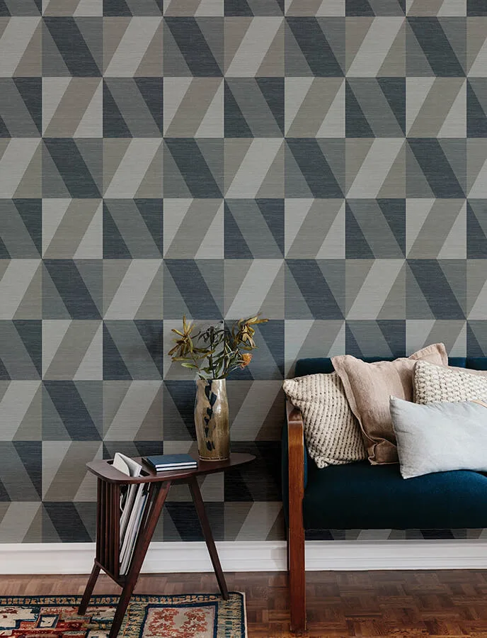 A-Street Prints Winslow wallpaper, color Slate, SKU 4141-27109