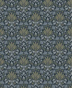 A-Street Prints Woodbury wallpaper, color Navy, SKU 4173-27634