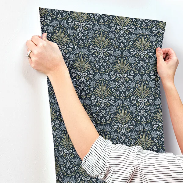 A-Street Prints Woodbury - Navy Wallpaper | Buy Online A-Street Prints Woodbury wallpaper, color Navy, SKU 4173-27634
